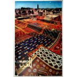 Advertising Poster Maroc Morocco Rooftop Berber Rug