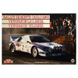Advertising Poster Rallye de Monte Carlo Lancia Volumex