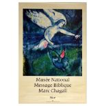 Advertising Poster Marc Chagall Musee Nationale Nice France Mourlot