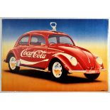 Advertising Poster Pop Art VW Beetle Car Coca Cola