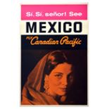 Travel Poster Canadian Pacific Airline Mexico