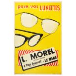 Advertising Poster Glasses Optician Le Mans