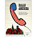 Cinema Poster Hallo Amerika USA Telephone Documentary