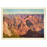 Travel Poster Grand Canyon Union Pacific Railroad