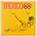 Sport Poster 1968 Olympic Games Mexico Gymnast Rings