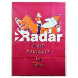 Advertising Poster Radar Santa Claus Christmas France