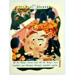 Advertising Poster Set Humpty Dumpty Nursery Rhime