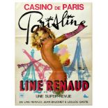 Advertising Poster Casino de Paris Line Renaud Cabaret France Brenot PinUp