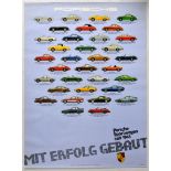 Advertising Poster Porsche Sports Cars 911 356