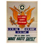 Propaganda Poster US Army Safety Program WWII