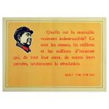 Propaganda Poster Mao Zedong Revolution France Communist China