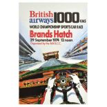 Advertising Poster British Airways Brands Hatch 1000km Endurance Sports Car