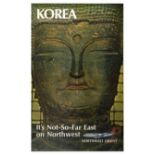 Travel Poster Northwest Airlines Orient Korea Buddha