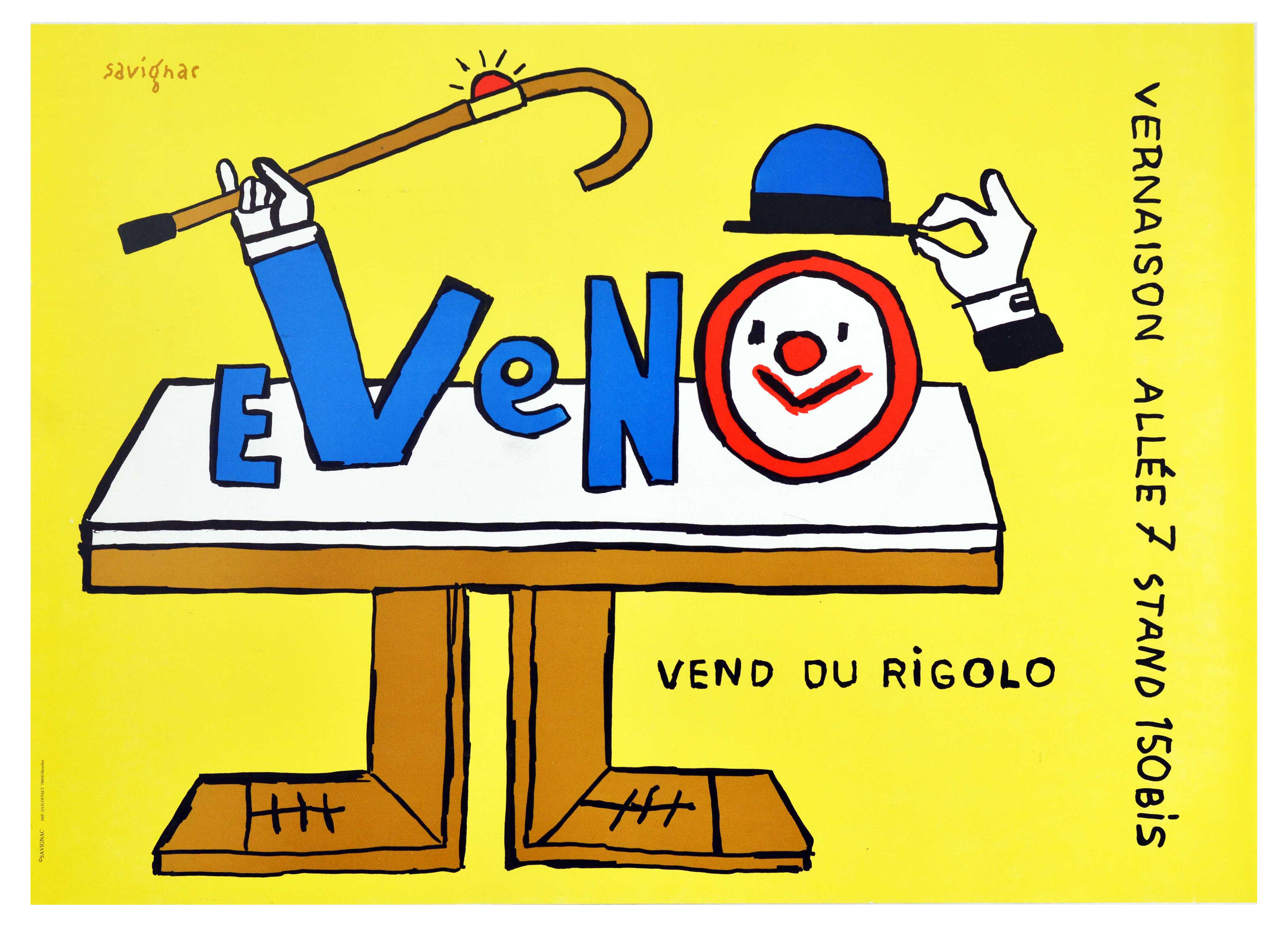 Advertising Poster Eveno Vend du Rigolo Raymond Savignac