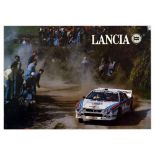 Advertising Poster Lancia Martini Rally Race Motorsports