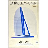 Advertising Poster La Baule Yacht France Technical Design