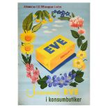 Advertising Poster Eve Margarine Summer Flowers
