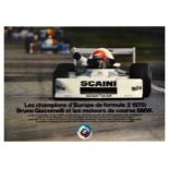 Advertising Poster BMW Champion Europe Formula 2 Bruno Giacomelli