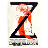 Advertising Poster Ziegfeld Musical London Palladium Broadway Gruau