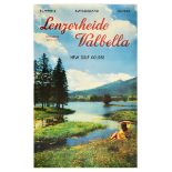 Travel Poster Switzerland Lenzerheide Valbella Golf Course