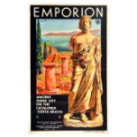 Travel Poster Emporion Costa Brava Catalonia Spain PNT