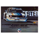 Advertising Poster BMW 320 Germany Champion Harald Ertl