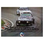 Advertising Poster BMW Europe Champion Touring Car Motor Racing