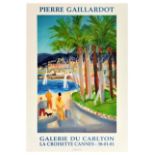 Advertising Poster Cannes France Pierre Gaillardot La Croisette