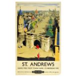 Travel Poster St Andrews British Railways Gilbert Dunlop