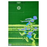 Sport Poster Munchen Olympic Games Otl Aicher Running Germany