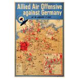 War Poster WWII The Blitz Allied Air Offensive Germany Aerial Bombing