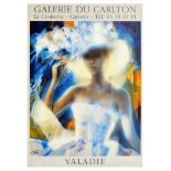 Advertising Poster Valadie Galerie Du Carlton Cannes France
