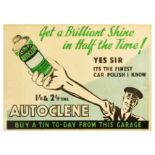 Advertising Poster Autoclene Car Polish