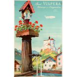 Travel Poster Bad Vulpera Tarasp Engadin Switzerland
