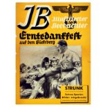 Propaganda Poster Illustrierter Beobachter Hitler Harvest Festival