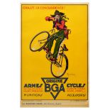 Advertising Poster BGA Cycles and Weapons Bicycle