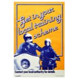 Propaganda Poster Local Training Scheme RoSPA Road Safety UK Motorcycle
