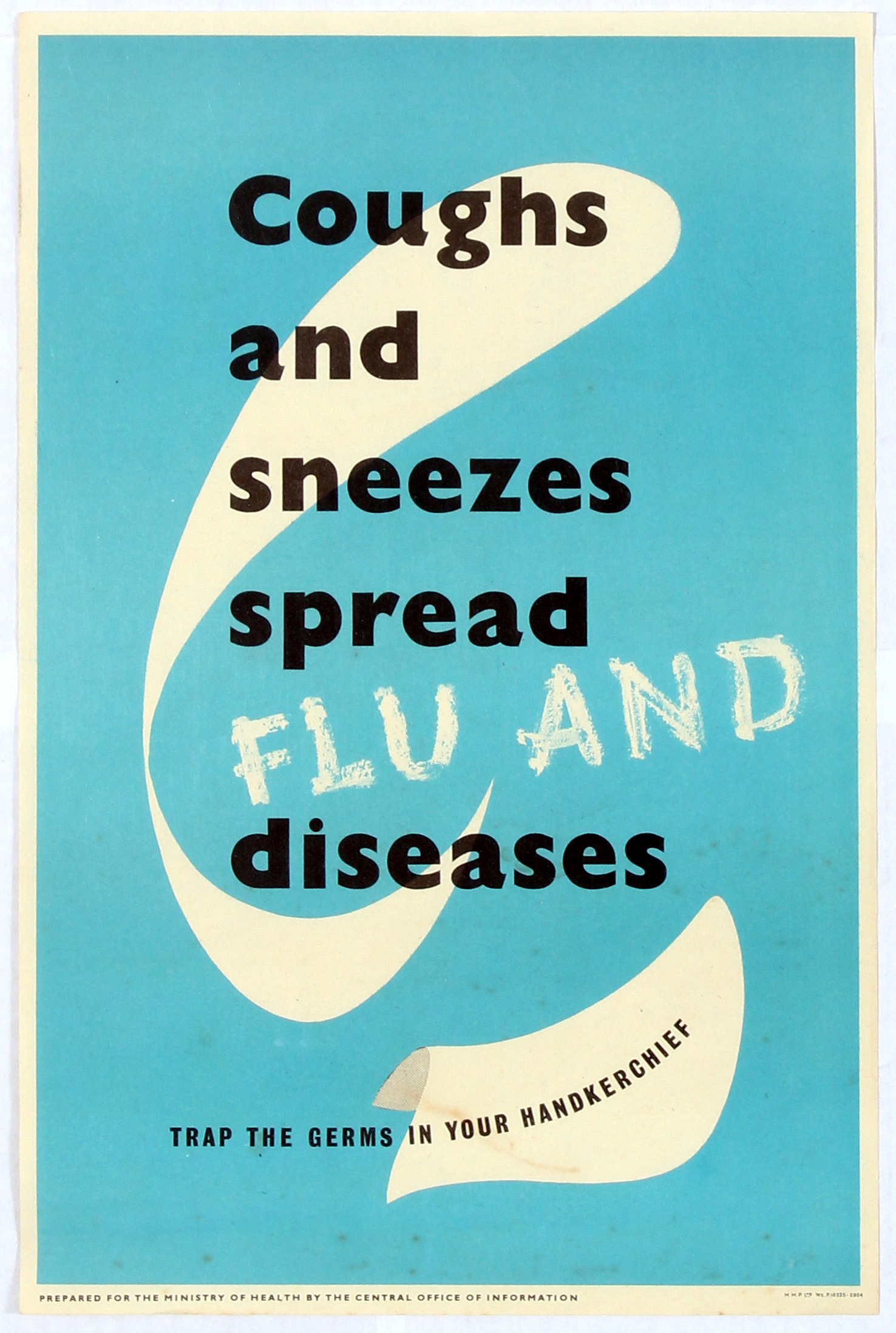 Propaganda Poster Coughs Sneezes Spread Flu Diseases