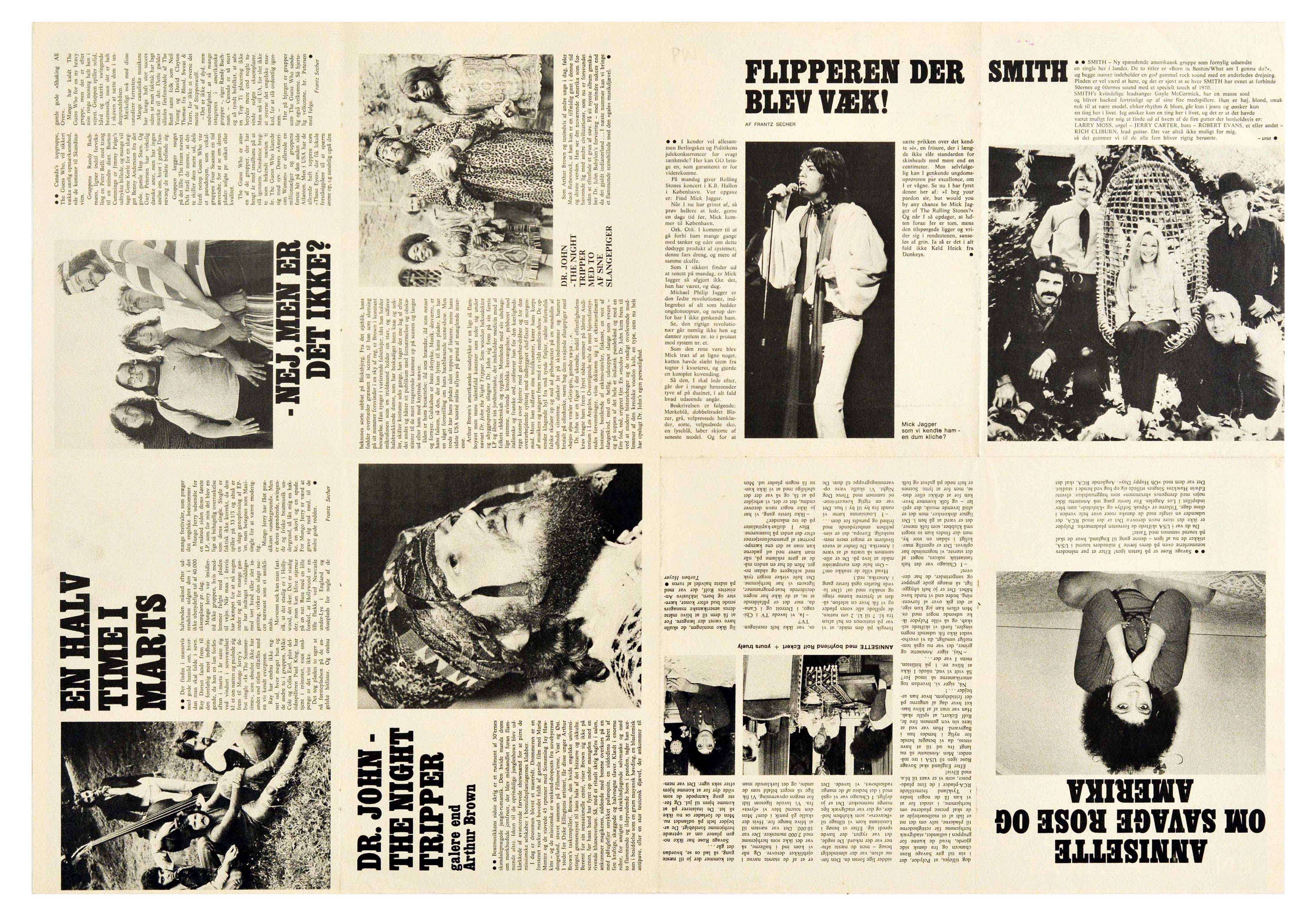 Advertising Poster Rolling Stones GO Magazine Jagger Richards Rock - Image 2 of 2