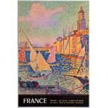 Travel Poster France Cote dAzur St Tropez Provence