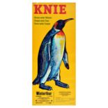 Advertising Poster Knie Circus Penguin Switzerland