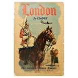 Travel Poster Pan Am London Clipper Royal Horse Guard