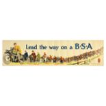 Advertising Poster Lead the Way BSA Bicycle