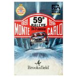 Sport Poster Monte Carlo Rallye Lancia World Championshing Car Racing