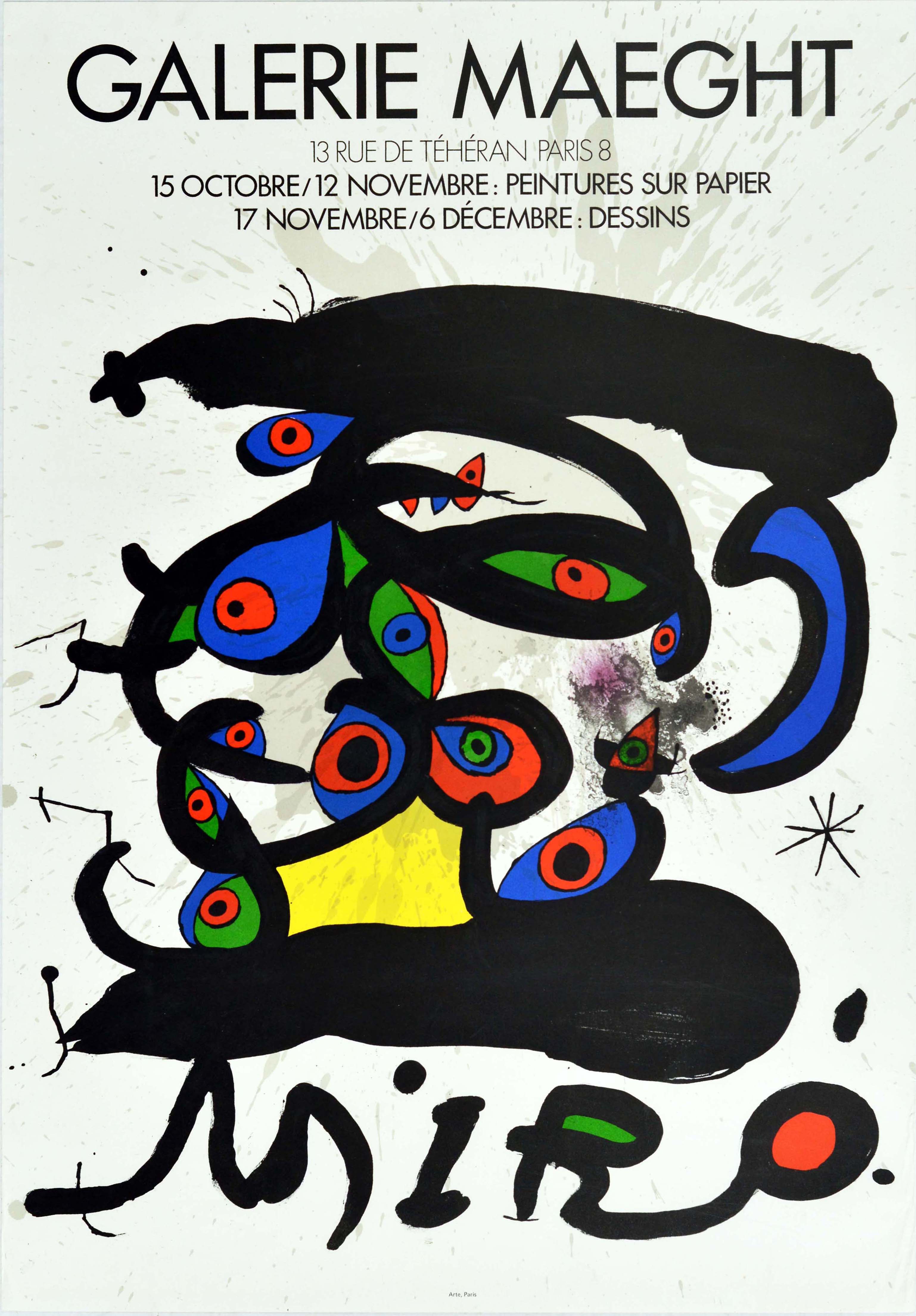 Advertising Poster Galerie Maeght Joan Miro Spain Surrealism