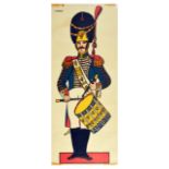 Advertising Poster Drummer Tambour Baume Algipan French Army Uniform