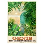 Advertising Poster Rene Genis Exhibition Findlay New York