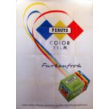 Advertising Poster Perutz Colour Film Agfa Gevaert