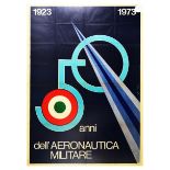 Propaganda Poster Italian Airforce Italy Aeronautica Plane