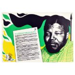 Propaganda Poster ANC Nelson Mandela Zinzi Mandela Soweto Speech